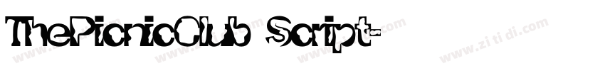 ThePicnicClub Script字体转换 ThePicnicClub Script字体转换